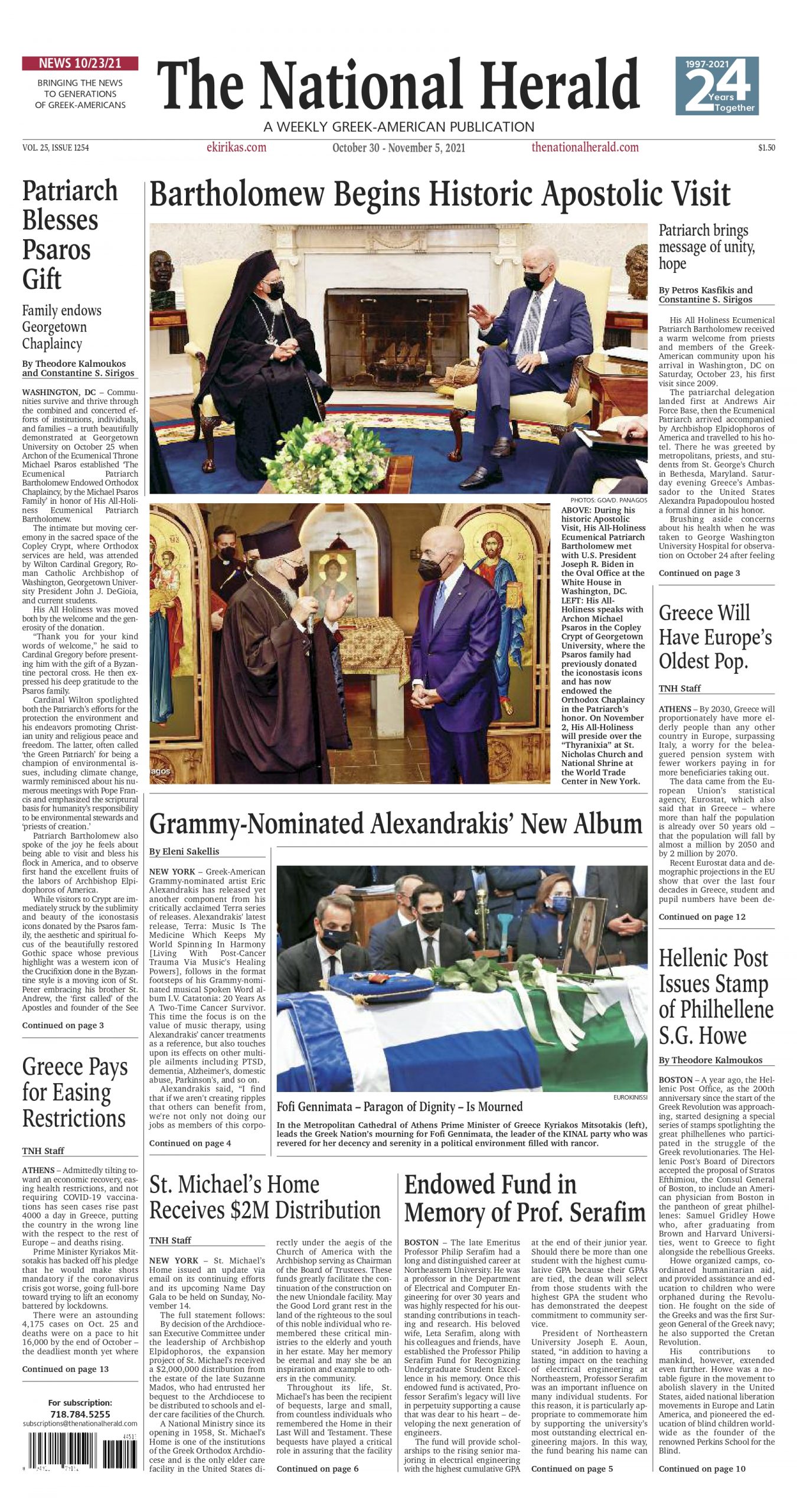 November 2021 Week 1 The National Herald